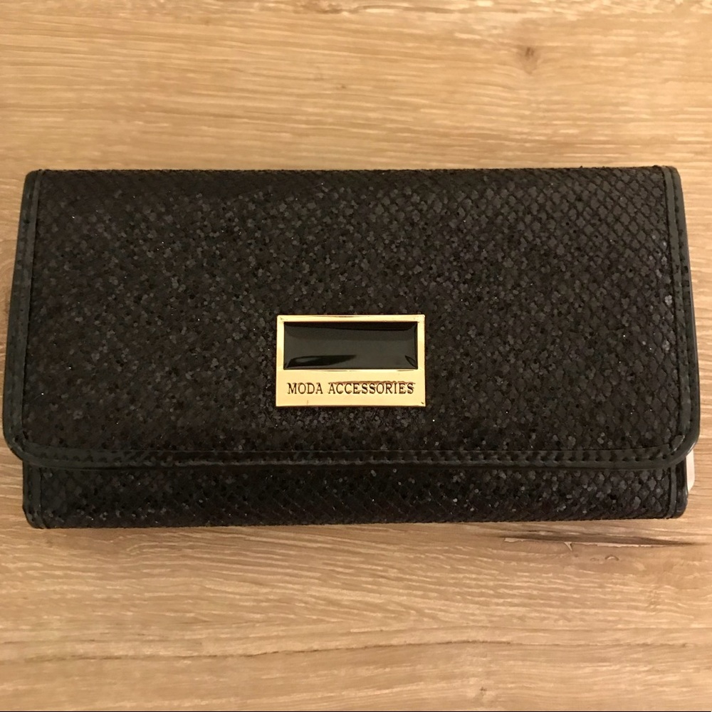 Black Sequins MODA wallet